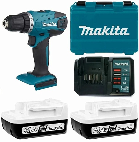 Безударная аккумуляторная дрель-шуруповерт Makita DF347DWE